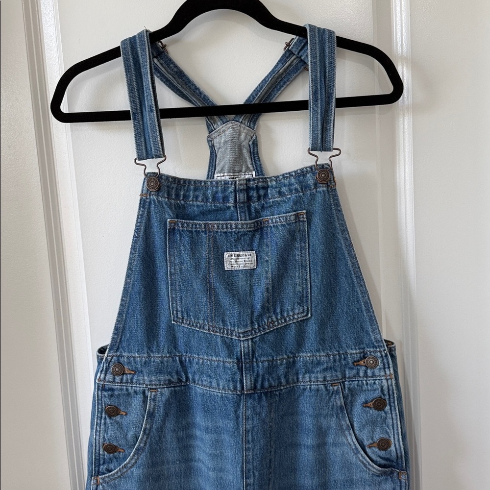 Levi's Blue Denim Overalls - Picture 2 of 5